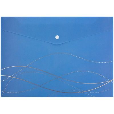 Папка на кнопке, А4+, Waves-2