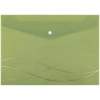 Папка на кнопке, А4+, Waves-3