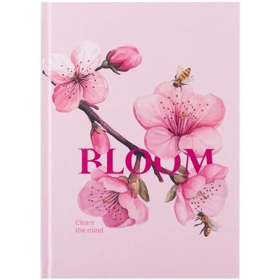 Книга записная твердая обл. А5, 96 л., клет., Bloom