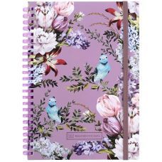 Блокнот на спирали карт. обл., А5, 80 л., кл.,OS, Blue birds