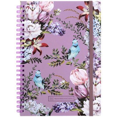 Блокнот на спирали карт. обл., А5, 80 л., кл.,OS, Blue birds