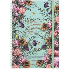 Блокнот на спирали карт. обл., А5, 80 л., кл.,OS, Aqua field