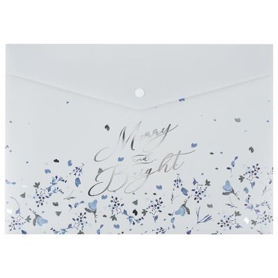 Папка на кнопке А4 Flower Symphony-1