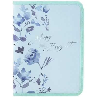 Объемная папка на молнии А5+ Flower Symphony-1