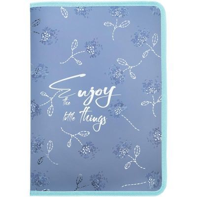 Объемная папка на молнии А5+ Flower Symphony-3