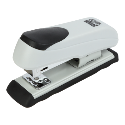 Степлер пластиковый, 20 л., (скобы №24; 26), 110х34х53 мм, серый