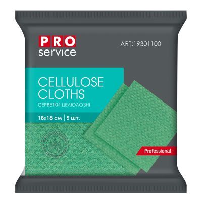Салфетки целюлоза, универсальные 5 шт, 18х18 см, PRO (19301100)