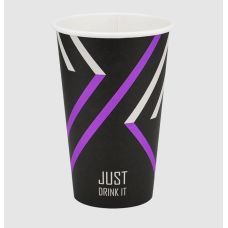 Стакан паперовий, 500мл, "Just Drink", BUROCLEAN 50штуп