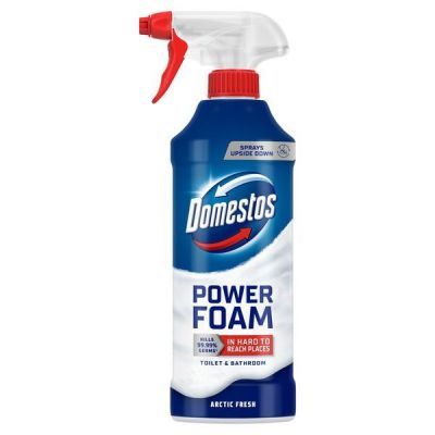 Спрей-піна д/чищ унітазів та ванн, DOMESTOS 435 мл Арктична свіжість