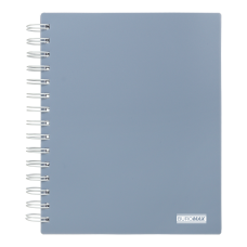 Колледж-блок на пружине MORANDI, В5 (170x205), 120 л, клетка, пластиковая обложка, маренго