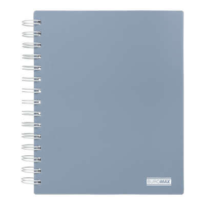 Колледж-блок на пружине MORANDI, В5 (170x205), 120 л, клетка, пластиковая обложка, маренго