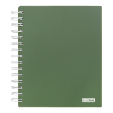 Колледж-блок на пружине MILITARY, В5 (170x205), 120 л, клетка, пластиковая обложка, темно-зеленый