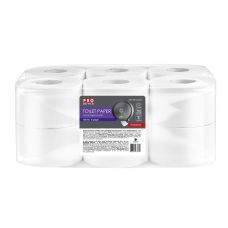 Папір туалетний целюлозний Comfort 2-х шар., 12 м, 12 рул/уп, білий PRO SERVICE