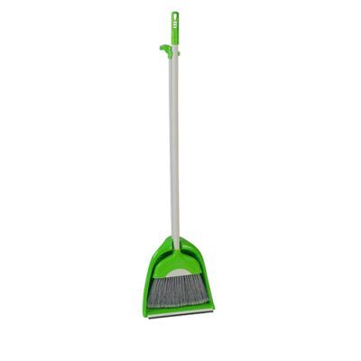 Большой комплект для уборки совок + щетка, зеленый. CDB168G