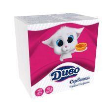 Салфетки бумажные "Диво" 330*330, 100шт., белый