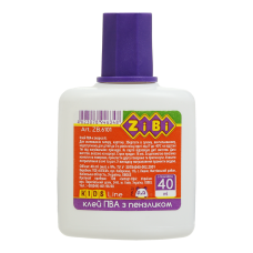 Клей ПВА с кисточкой, 40мл.