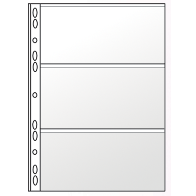 Файл для банкнот А4, 11отверстий, PVC