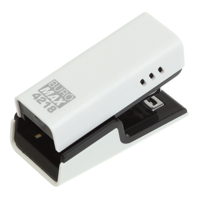 Степлер пластиковий , 20арк., міні (скоби №24; 26), 67.4x32.2x43.1 мм, білий