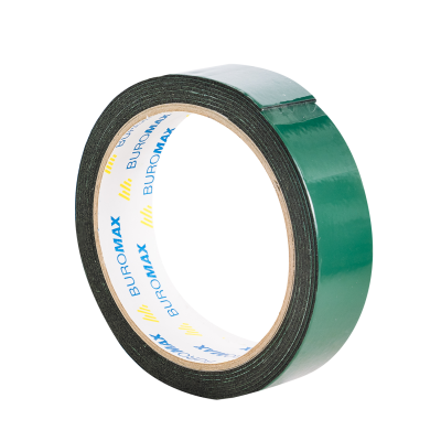 Клейкая лента двухсторонняя на вспененной основе 24мм х 2м, черная