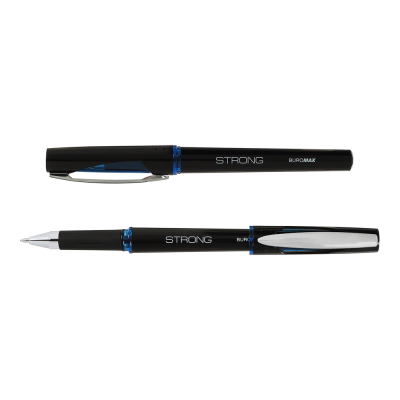 Ручка гелева STRONG 0.7 мм, з гумовим грипом, чорнило синього кольору