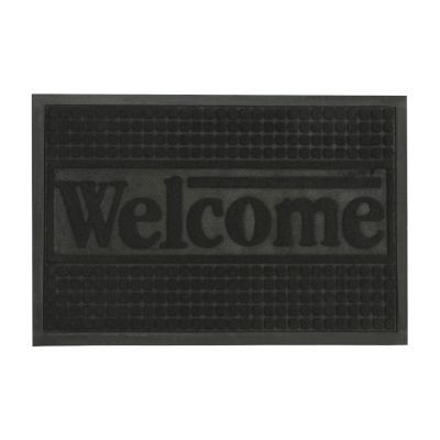 Коврик придверный Eco Fabric 40*60 см WELCOME с кромкой, черный (4060-114)