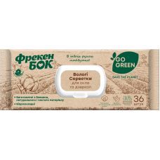 Салфетки влажные для стекол и зеркал с клапаном, 19х20см., 36шт./уп. Фрекен Бок