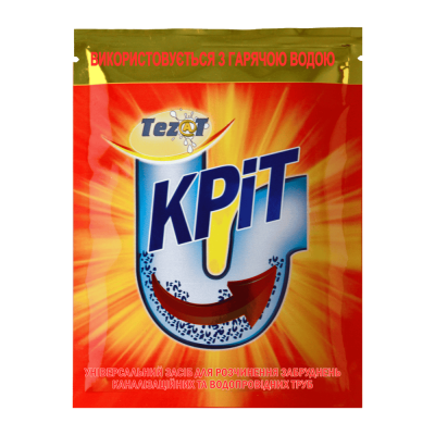 Гранули для чищення труб 70 г гаряча вода Кріт