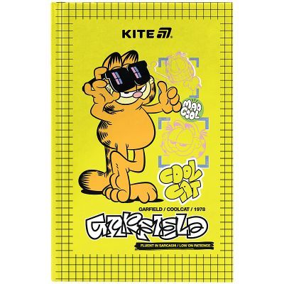 Книга записная твердая обложка А6, 80л., кл., GF