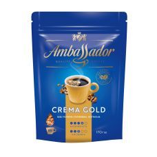 Кофе растворимый 170г*14 "Crema Gold", AMBASSADOR
