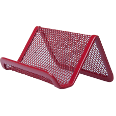 Подставка для визиток, металлическая, синяя Подставка для визиток, металлическая, синяя