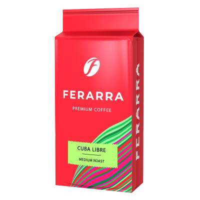 Кофе молотый 250г, вак.уп., CAFFE CUBA LIBRE, FERARRA