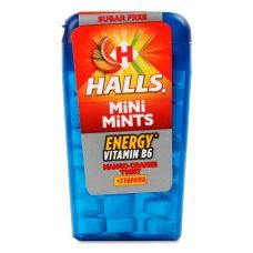 Леденцы Halls Mini Mints апельсин, манго без сахара, 12,5г