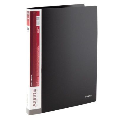 Папка на 2-х кольцах, 25 мм, черная