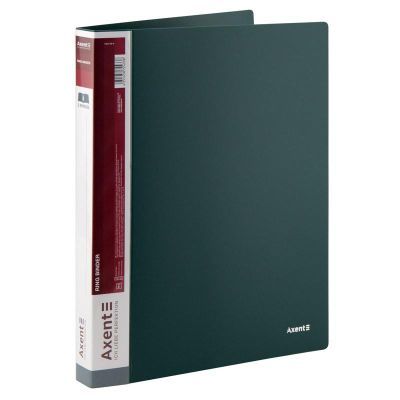 Папка на 2-х кольцах, 25 мм, зеленая