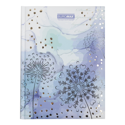 Записная книжка TRACERY, А5, 80 л., клетка, твердая обложка, мат. ламинация с поролоном, лавандовая