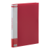 Папка пластиковая с скоросшивателем, A4, красная
