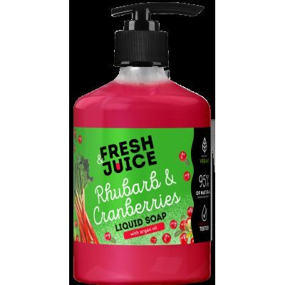 Мило рідке Fresh Juice 460мл Rhubarb&Cranberries New