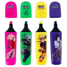 Маркер Highlighter, набор из 4х цветов, Naruto