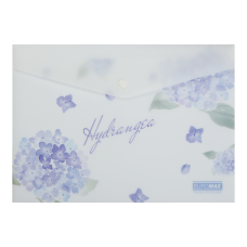 Папка-конверт А4 на кнопці, DREAM ARABESKI, напівпрозора, світло-синя Папка-конверт А4 на кнопці, DREAM ARABESKI, напівпрозора, світло-синя