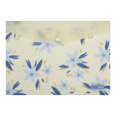 Папка-конверт А4 на кнопці, MYOSOTIS ARABESKI, напівпрозора, маренго Папка-конверт А4 на кнопці, MYOSOTIS ARABESKI, напівпрозора, маренго