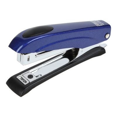 Степлер металлический "МЕТАЛИК" BUROMAX, 12 листов, (скобы №10), синий