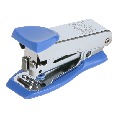 Степлер металлический МИНИ, 12 л., (скобы №10), 61x34x25 мм, синий