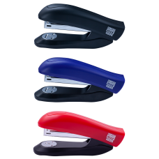Степлер пластиковый, 20 л., (скобы №24; 26), 139х65х37 мм, ассорти