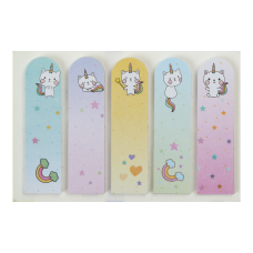 Закладки паперові CATYCORN, з клейким шаром, 44x12 мм, 5 диз. по 20 арк., KIDS Line