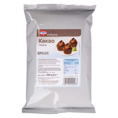 Какао темное ТМ Dr.Oetker Professional 500г