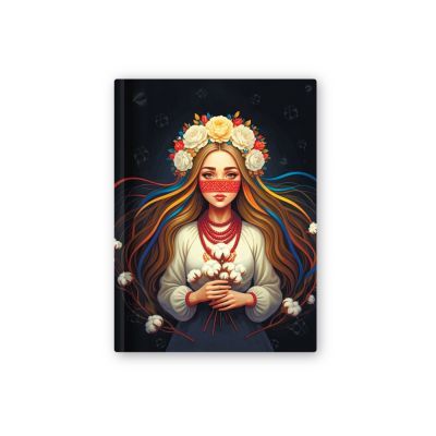 Блокнот "UA", А5, тверда обкл., 80 арк., кліт.