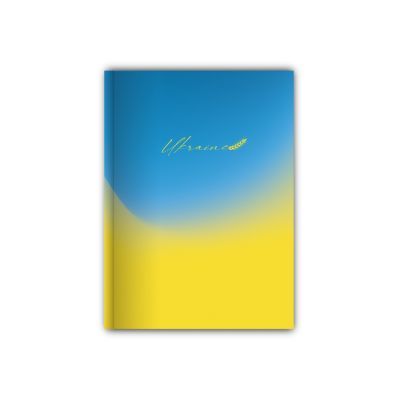 Блокнот "UA", А4, тверда обкл., 96 арк., кліт.