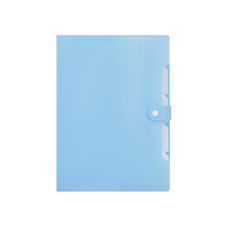 Папка на 6 відділень на кнопці з розширенням A4, блакитна Папка на 6 відділень на кнопці з розширенням A4, блакитна