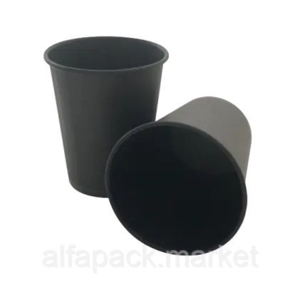 Стакан паперовий 110 мл, Total BLACK 50 шт/уп