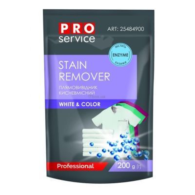 Плямовивідник кисневмісний сухий для прання, 200 г, (28 шт/ящ) PRO SERVICE